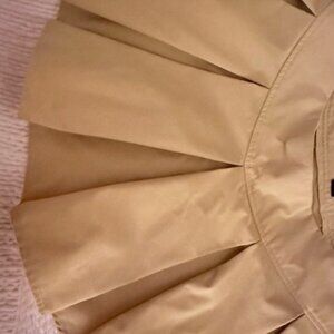 Prettylittlething Camel Pleated Skirt